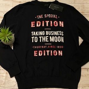 Zara Sweaters - Zara sweater “taking business to the moon” Zara Sweaters - Zara sweater “taking business to the moon”